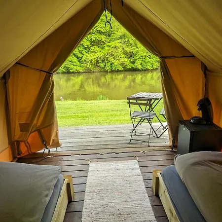 Glamping Op Camping Le Prahay Tente de luxe
